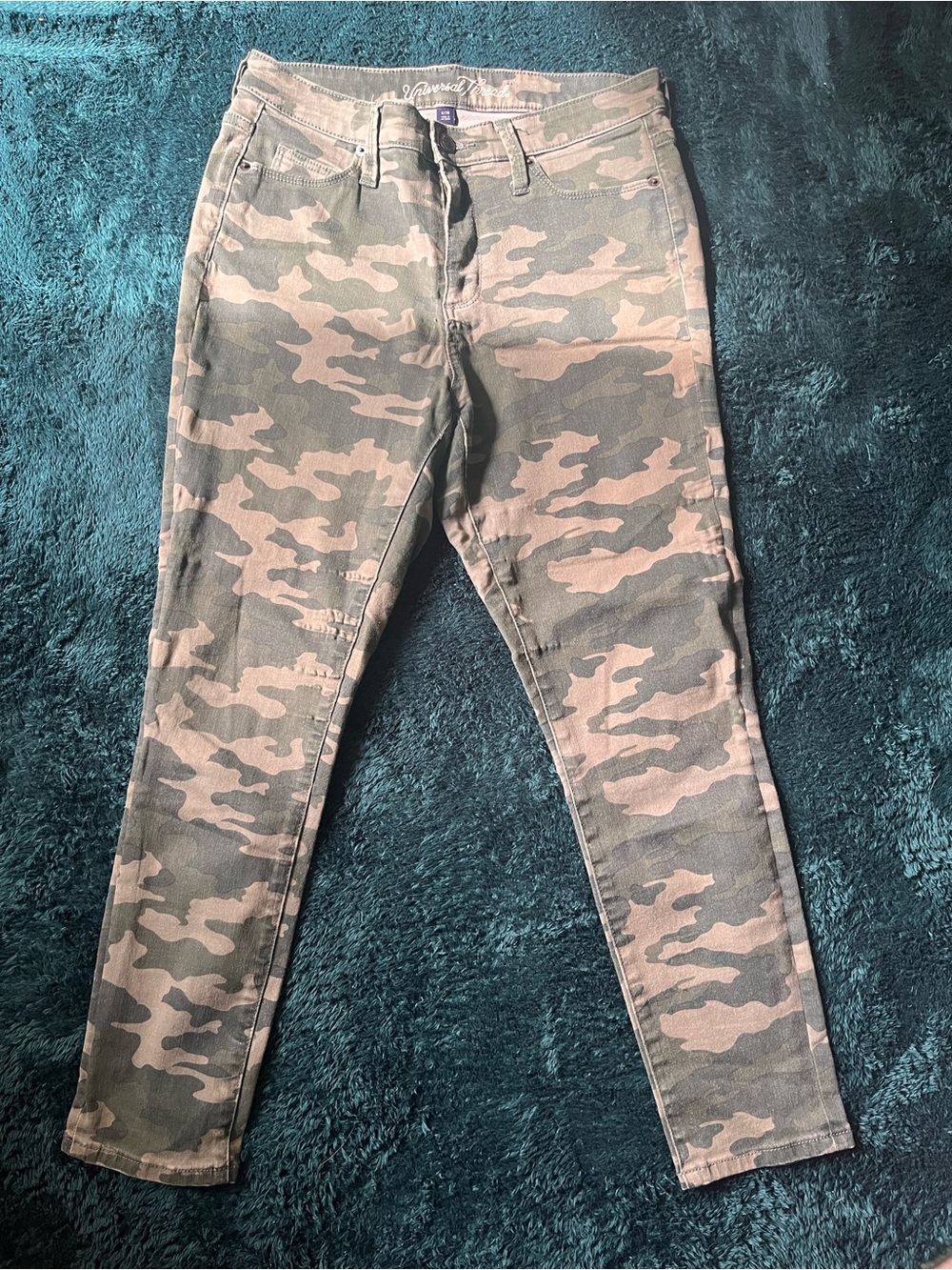 Universal Thread Camo Skinny Jeans - Green & Tan